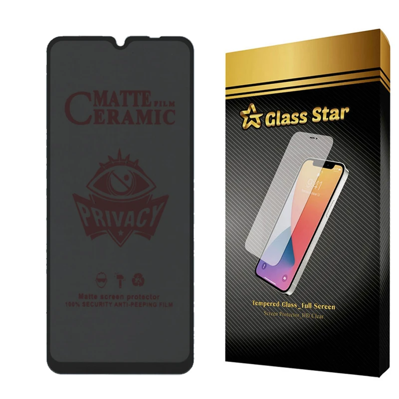 محافظ صفحه نمایش سرامیکی حریم شخصی گلس استار مدل PRCGA مناسب برای گوشی موبایل شیائومی Redmi 10 Power