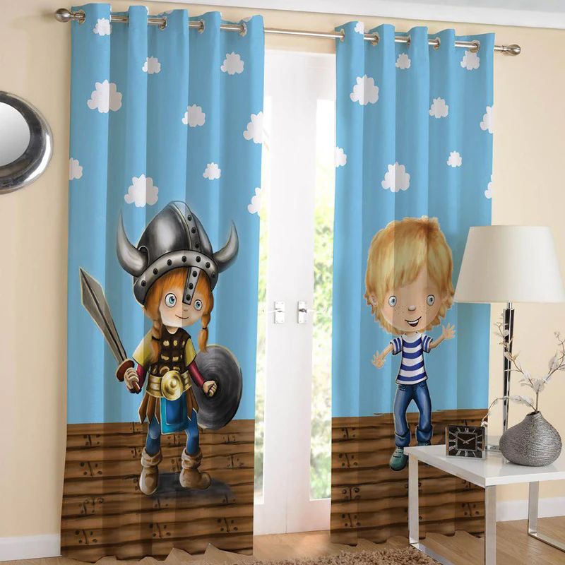 پرده مخمل چاپی مینوتوهوم مدل SM-217