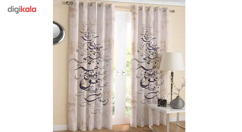 پرده مخمل چاپی مینوتوهوم مدل SM-219