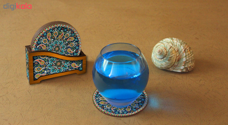 زیر لیوانی لوکسینو مدل ZLC 1484 بسته 6 عددی