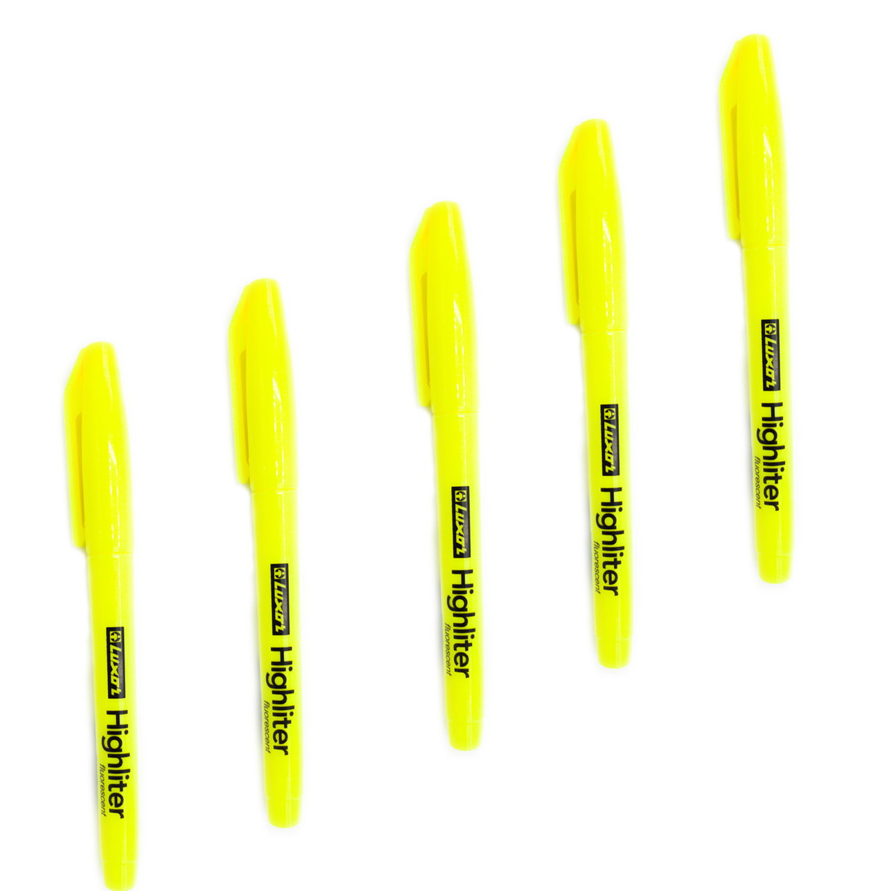 ماژیک علامت گذار Highlighter مدل LUXOR کد 01 بسته 5 عددی سایز R3