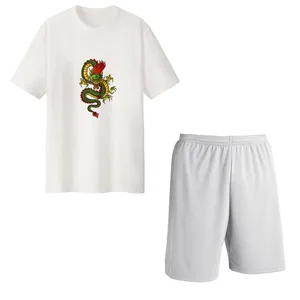 ست تی شرت آستین کوتاه و شلوارک راحتی مردانه مدل dragon کد Da 451S