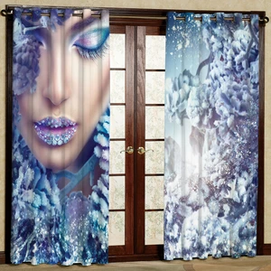 پرده مدل دختر مخمل پانچی کد 1044L سایز 140x280 سانتی متر