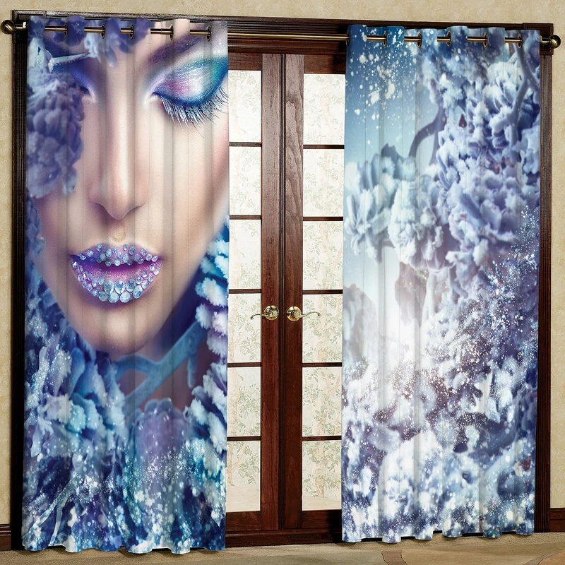     پرده مدل دختر مخمل پانچی کد 1044L سایز 140x280 سانتی متر