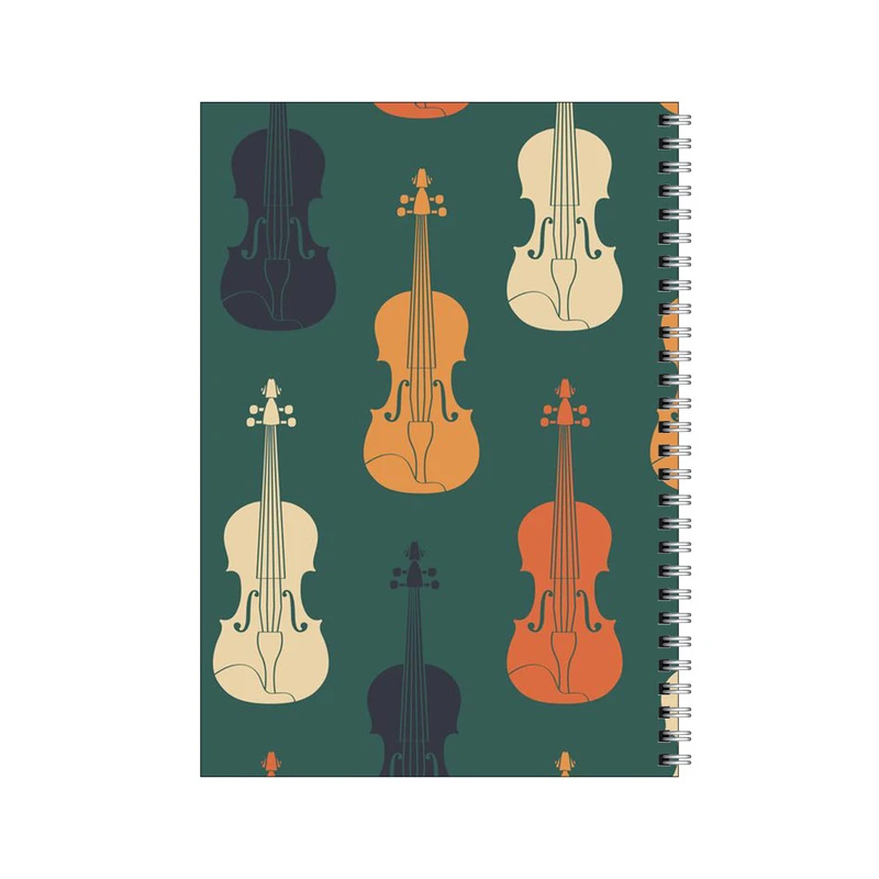 دفتر مشق 100 برگ بامبیلیپ طرح پترن ویولون و موسیقی کد 7490351