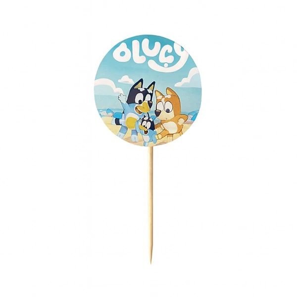 خلال تزیینی مدل بلویی کد BlueyToothpick1 بسته 10 عددی