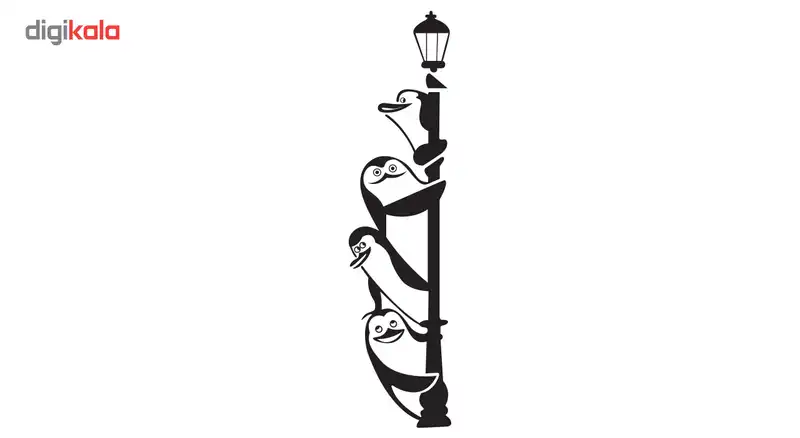 استیکر یخچال دکوگراف مدل پنگوئن های خندان