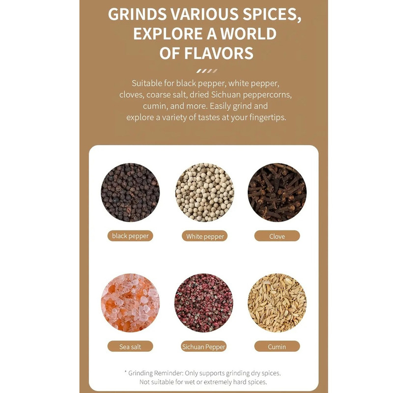 فلفل ساب و نمک ساب مدل Rechargeable set KYMQ-64C مجموعه دو عددی