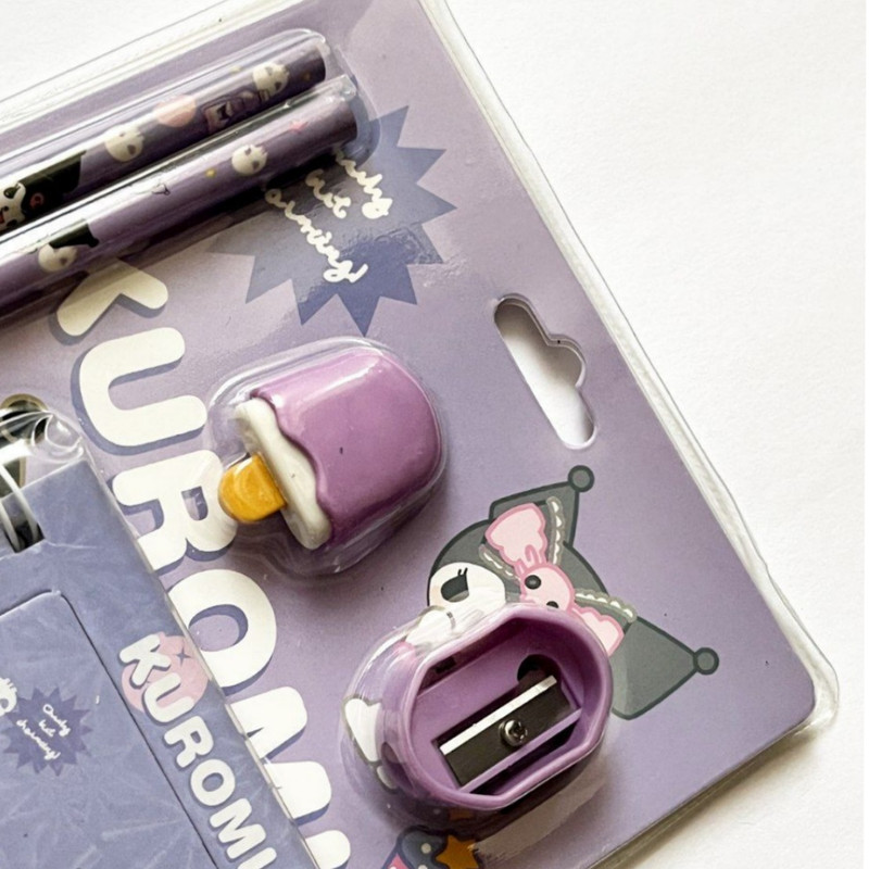 بسته لوازم تحریر مدل کرومی بسته 5 عددی