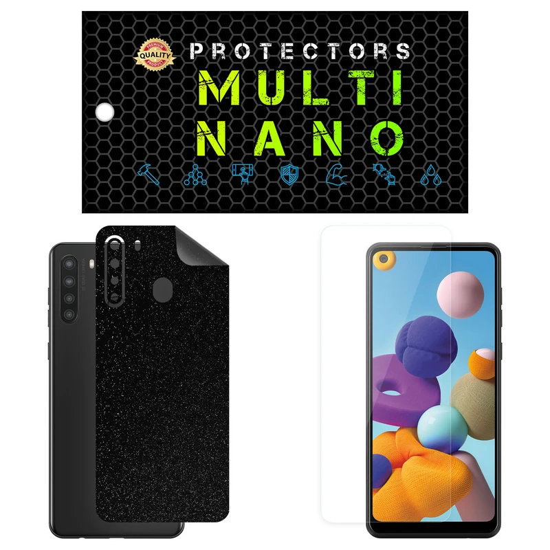 محافظ صفحه نمایش مولتی نانو مدل X-SFG مناسب برای گوشی موبایل سامسونگ Galaxy A21 به همراه برچسب پوششی