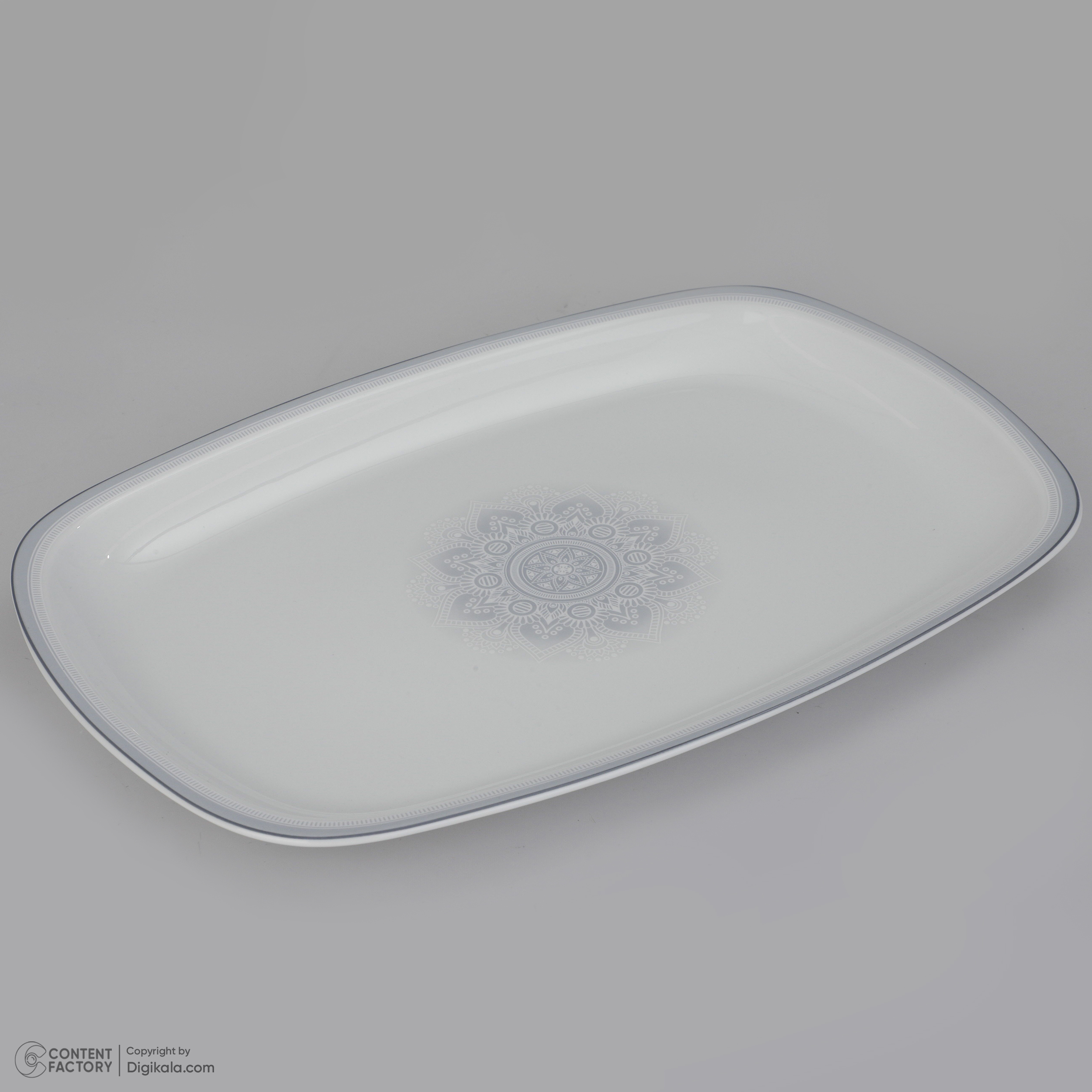 سرویس غذاخوری 27 پارچه چینی زرین ایران سری کواترو مدل ادلین درجه عالی