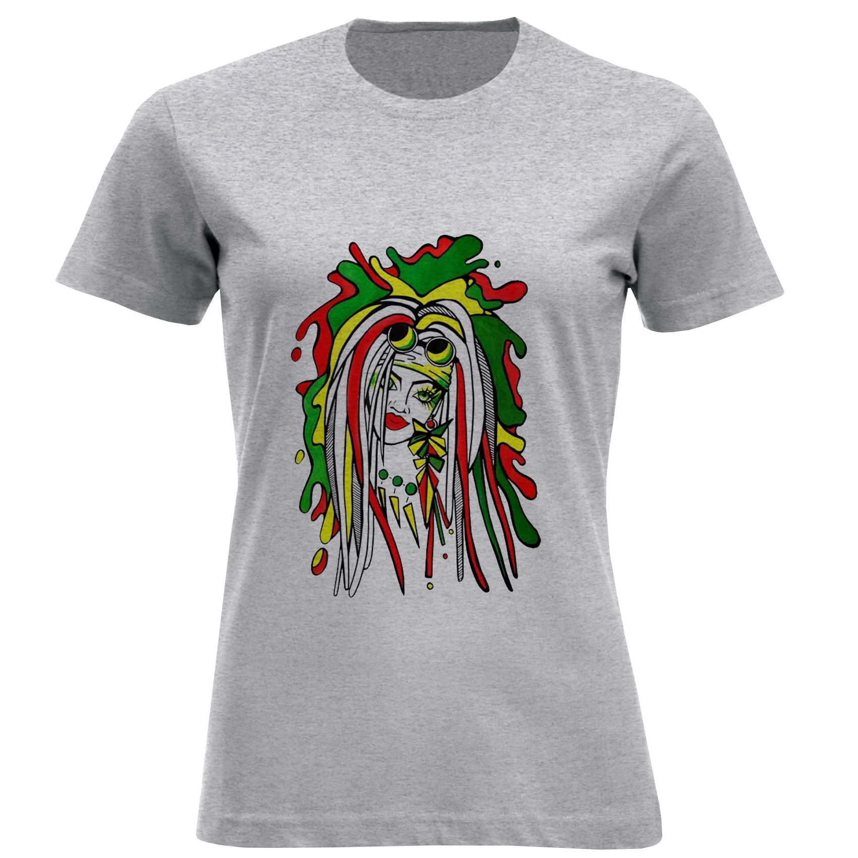 تی شرت آستین کوتاه زنانه مدل دخترک D898