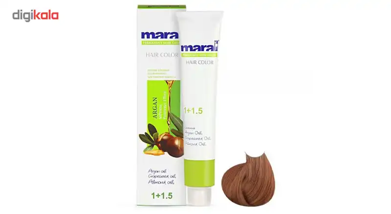 رنگ مو مارال سری عسلی مدل بلوند عسلی متوسط شماره 7.57