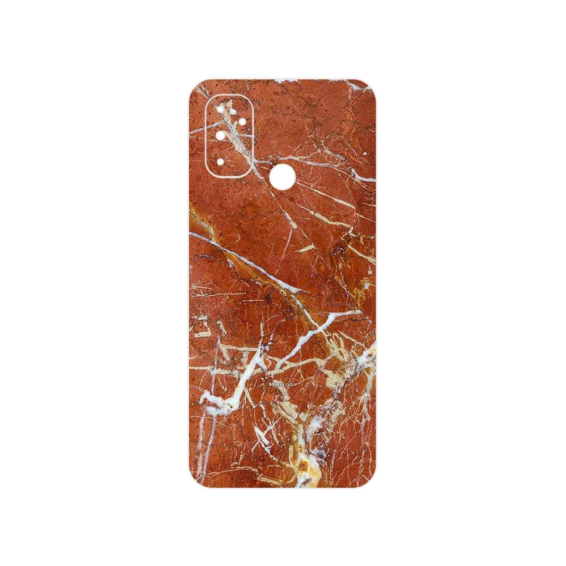 برچسب پوششی ماهوت مدل Red Marble مناسب برای گوشی موبایل وان پلاس Nord N100