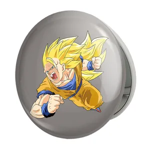آینه جیبی خندالو طرح گوکو انیمه دراگون بال Dragon Ball مدل تاشو کد 12058 