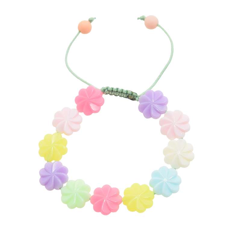 دستبند دخترانه دلنار گالری مدل گل پاستیلی دستبند دخترانه دلنار گالری مدل گل پاستیلی