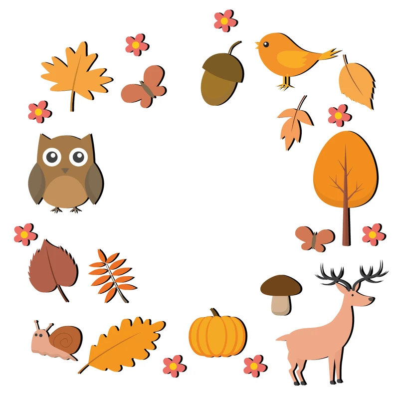 استیکر چوبی باروچین طرح Autumn Time