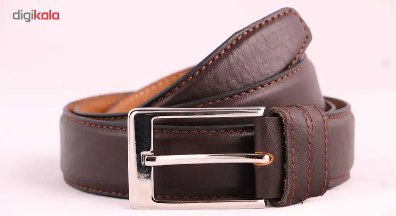 کمربند چرم ما مدل قهو ه ای تیره