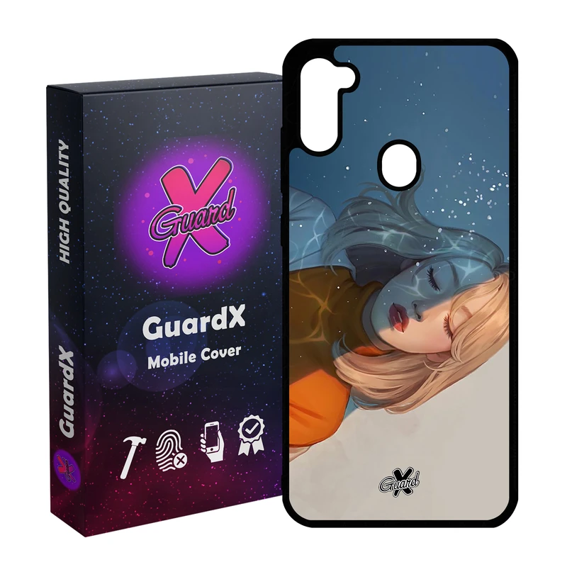 کاور گارد ایکس طرح Girl مدل Glass10013 مناسب برای گوشی موبایل سامسونگ Galaxy A11 / M11