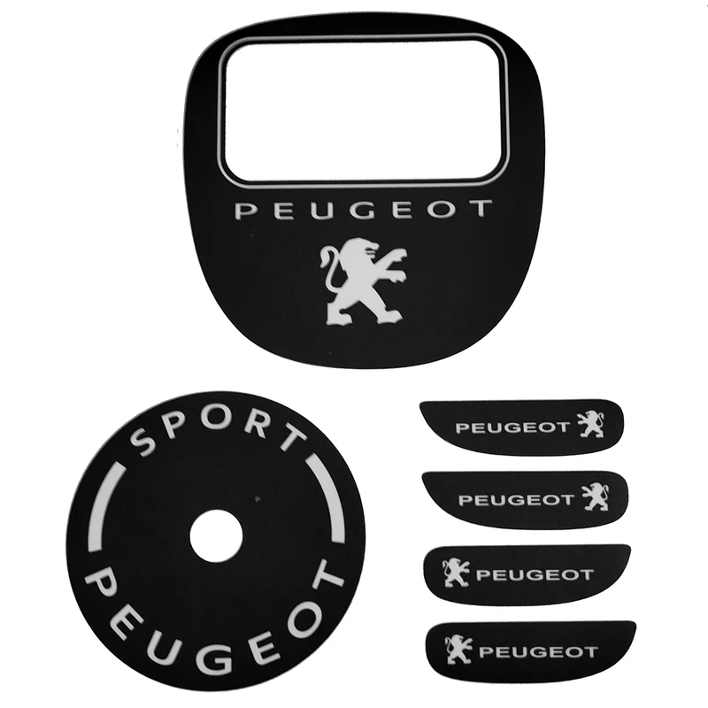 برچسب ست کامل خودرو طرح اکلیلی مدل اسپرت کد ST-KML-MSKI مناسب برای پژو 206 مجموعه 6 عددی