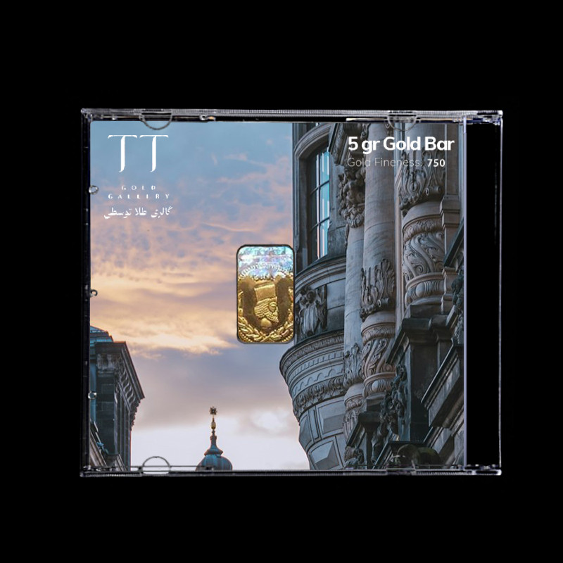 شمش طلا 18 عیار گالری طلا توسطی مدل C46759