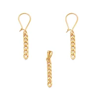 نیم ست طلا 18 عیار زنانه کرابو مدل کارتیه سوپر