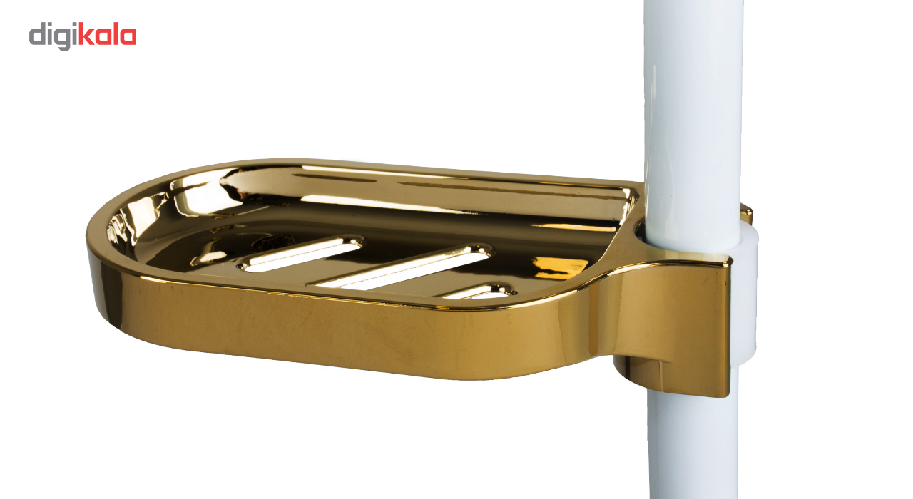 دوش حمام چارسامون مدل نپتون سفید طلایی