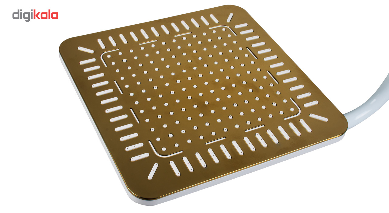 دوش حمام چارسامون مدل نپتون سفید طلایی