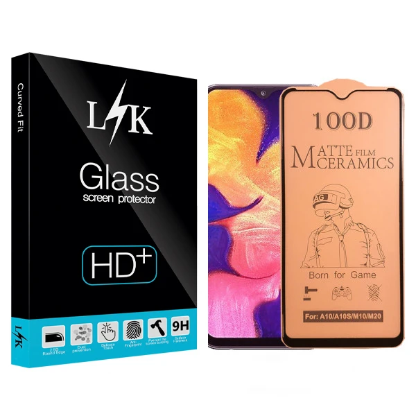 محافظ صفحه نمایش سرامیکی مات ال کی مدل +LITE مناسب گوشی موبایل سامسونگ galaxy A10