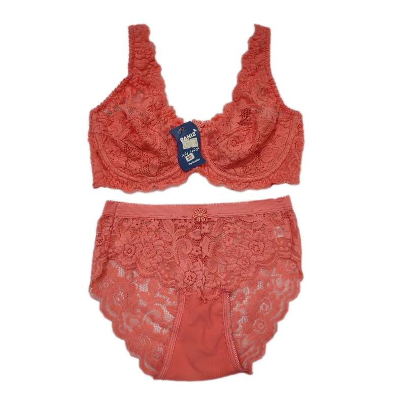 ست شورت و سوتین زنانه مدل 9015 رنگ گلبهی