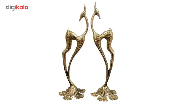 مجسمه برنزی طرح دو غزال مدل 0111