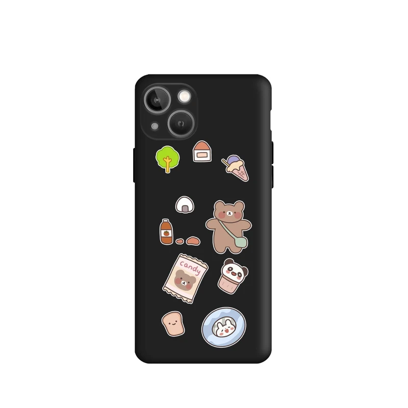 کاور قاب گارد طرح خرس شکلاتی کد m6809 مناسب برای گوشی موبایل اپل iphone 13 mini