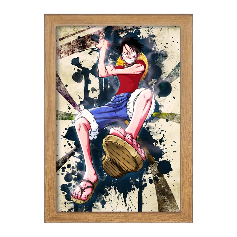 تابلو خندالو مدل لوفی انیمه وان پیس One Piece  کد 17239