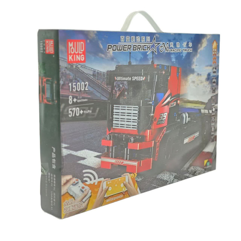 ساختنی 570 تکه ناب سل مدل ماشین کامیون مسابقه ای کنترلی  بلوتوث دار 570PCS کد 15002