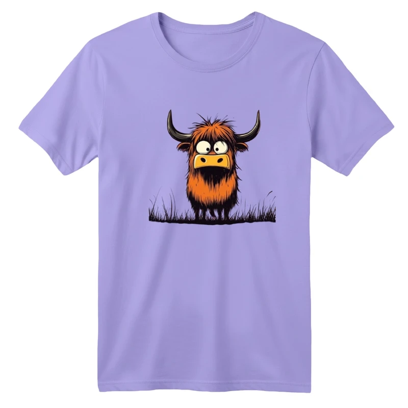 تی‌شرت آستین کوتاه لانگ یقه گرد بچگانه مدل گاو