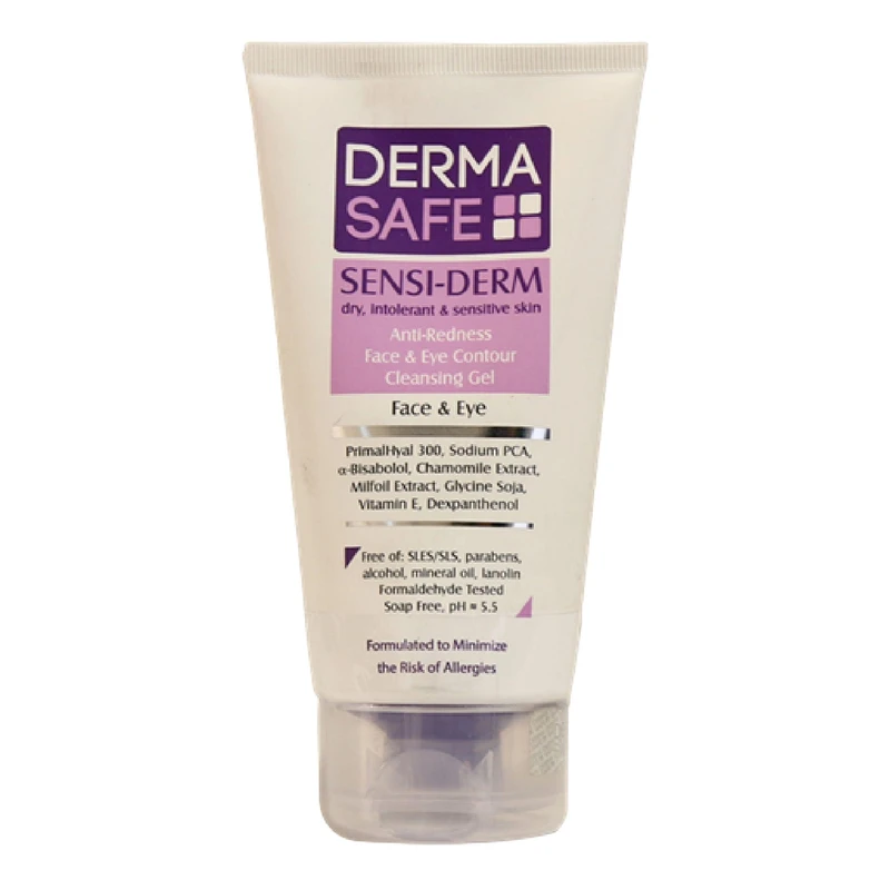 ژل شست و شوی صورت درماسیف مدل Sensiderm حجم ۱۵۰ میلی لیتر