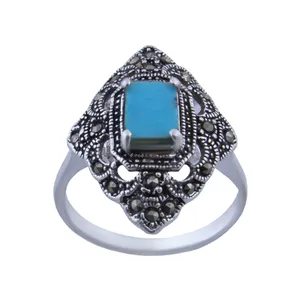 انگشتر نقره زنانه  بازرگانی میلادی کد AW_192