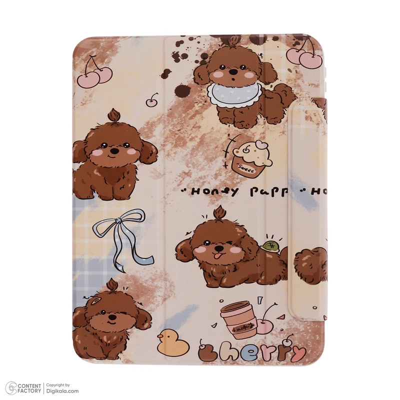 کیف کلاسوری طرح سگ و گیلاس مناسب آیپد اپل مدل ipad air6 2024 11