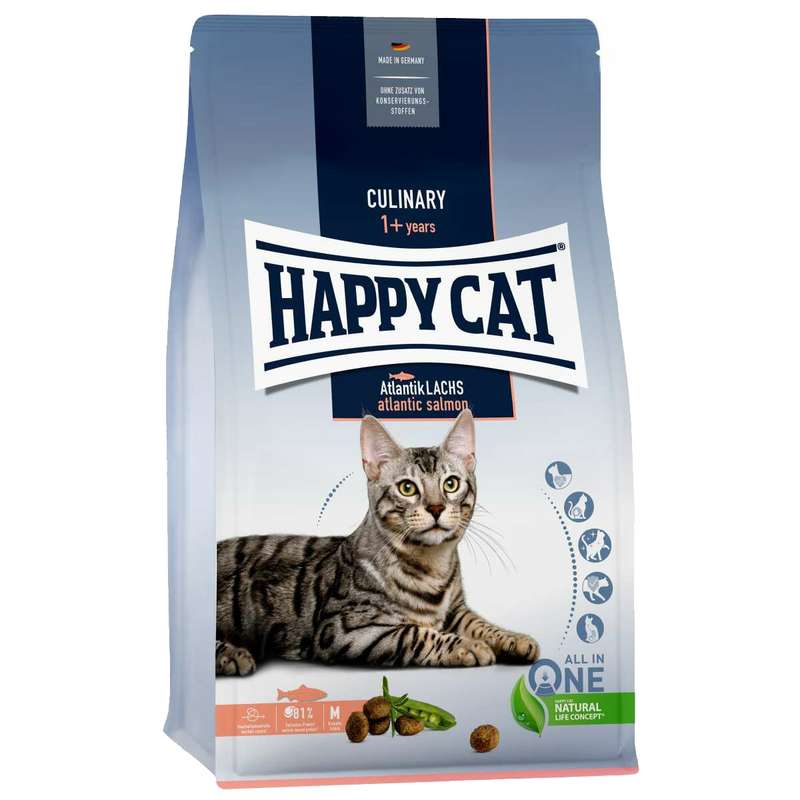 غذا خشک گربه هپی کت مدل Culinary Atlantic Salmon وزن 10 کیلوگرم