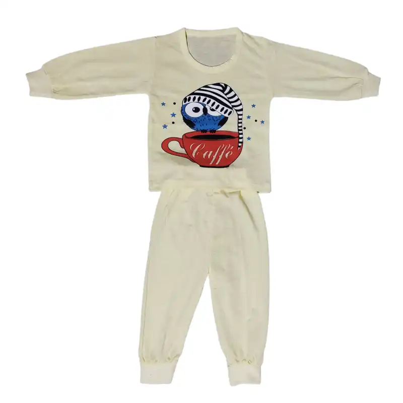 ست تی شرت و شلوار نوزادی مدل Cafee کد bb