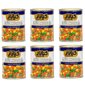 کنسرو مخلوط سبزیجات کیاناز - 350 گرم بسته 6 عددی