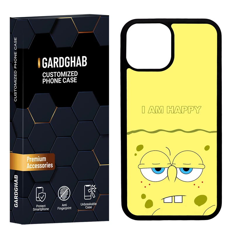 کاور گارد قاب مدل دورژله ای پشت گلس فانتزی مناسب برای گوشی موبایل اپل iPhone 13 Mini