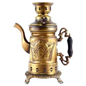 سماور زغالی طرح قاجاری مدل 217 ظرفیت 3 لیتر