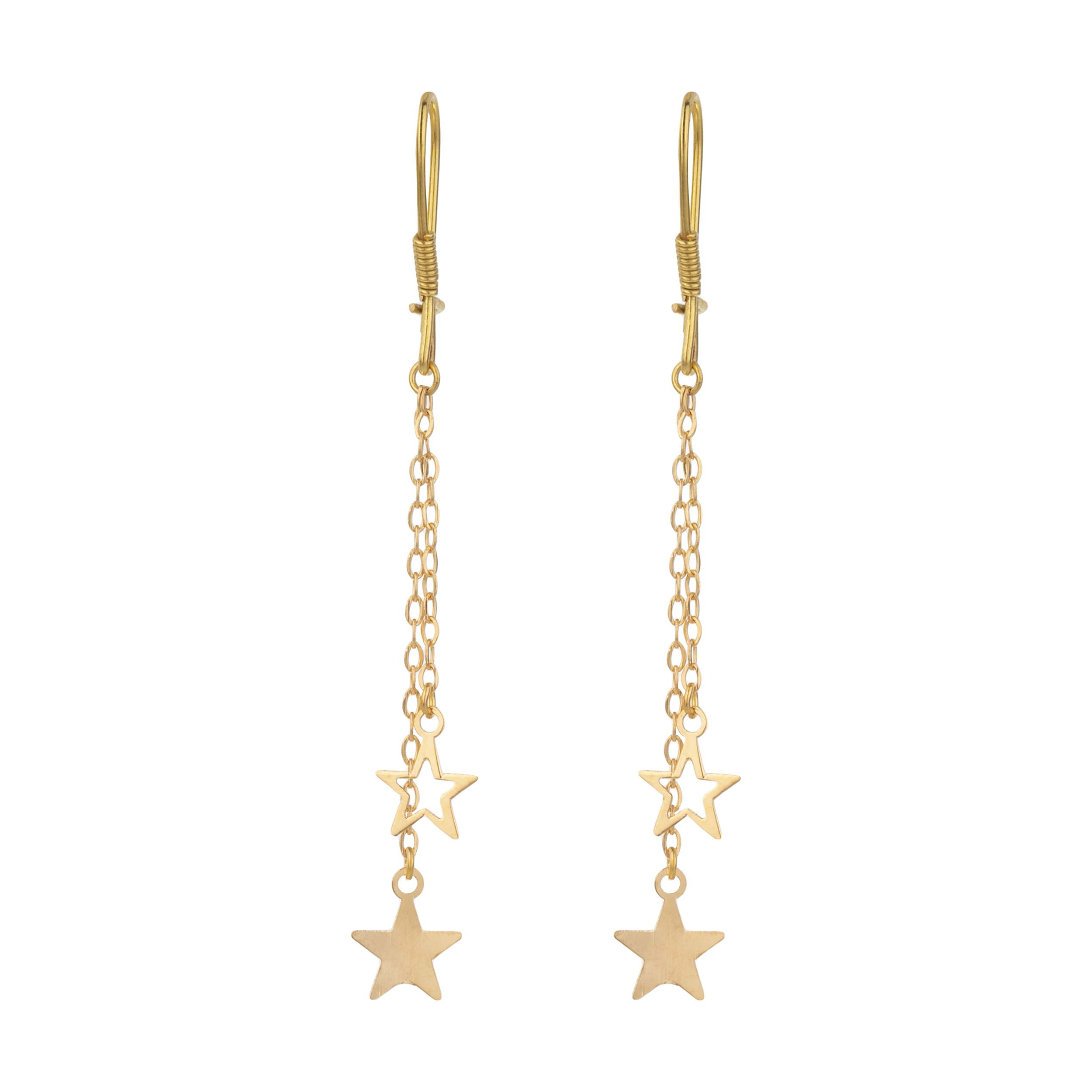 گوشواره طلا 18 عیار زنانه میو گلد مدل GD1036