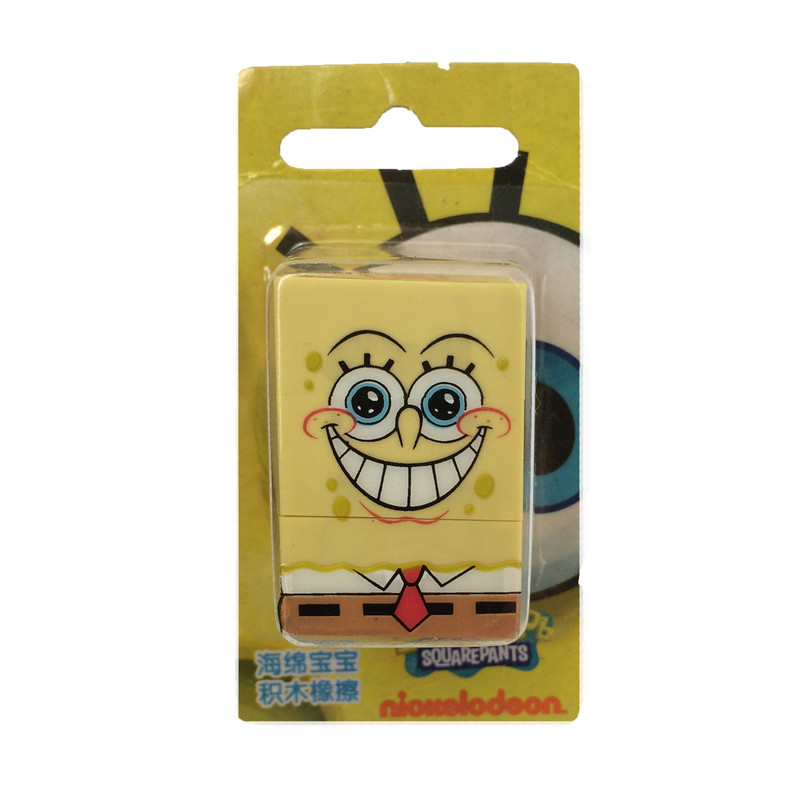 پاک کن 3 تکه مدل باب اسفنجی Smile