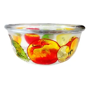 کاسه شیشه ای طرح میوه کد 01