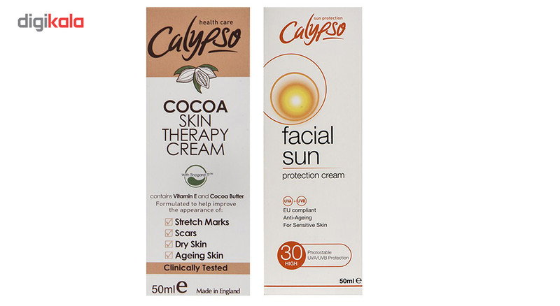 کرم ضد آفتاب کالیپسو با SPF30 حجم 50 میلی‌لیتر به همراه کرم دست و صورت مدل Cocoa