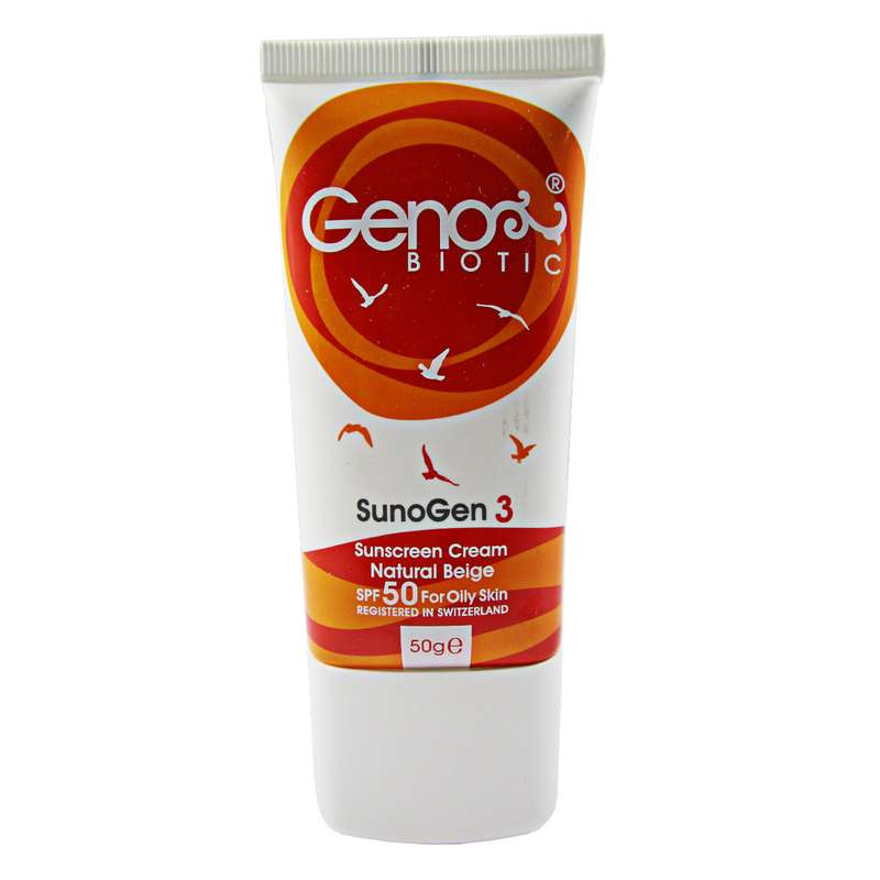 کرم ضد آفتاب ژنو بایوتیک مدل Sun3 حجم 50 میلی لیتر کرم ضد آفتاب ژنو بایوتیک مدل Sun3 حجم 50 میلی لیتر
