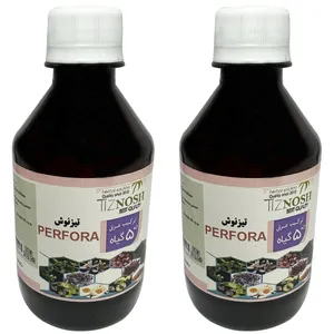 عرق 12 گیاه ضد استرس تیزنوش - 500 میلی لیتر بسته 2 عددی