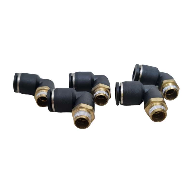 اتصال زانویی  مدل ساده 1/8 به 8 مجموعه 5 عددی